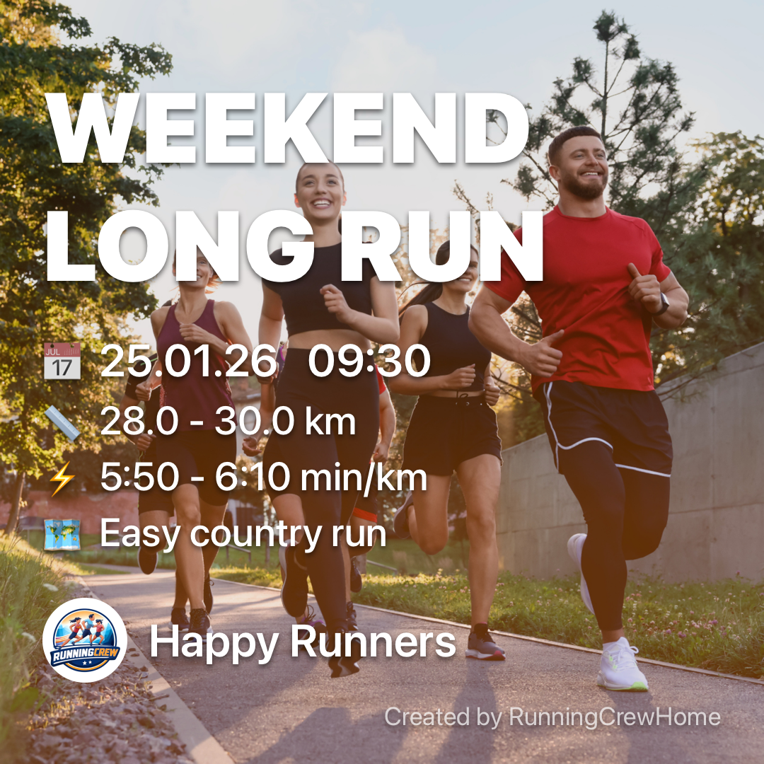 Running Crew Invite Example - Weekend Long Run